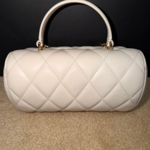 Kate Spade White Quilted Heart Handbag - Picture 2 of 4